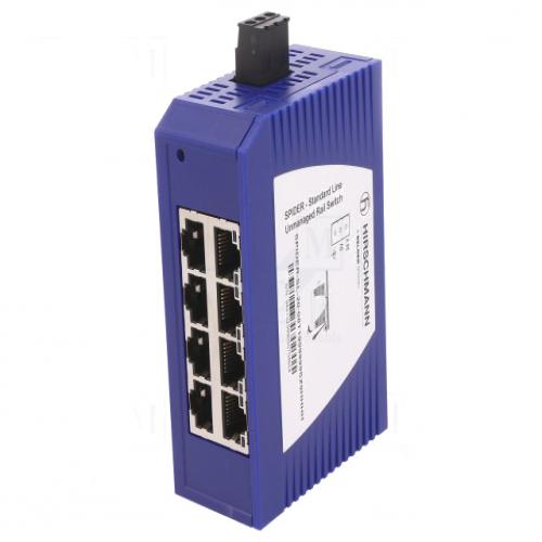 8 Portlu Yönetilemeyen Endüstriyel Ethernet Switch
